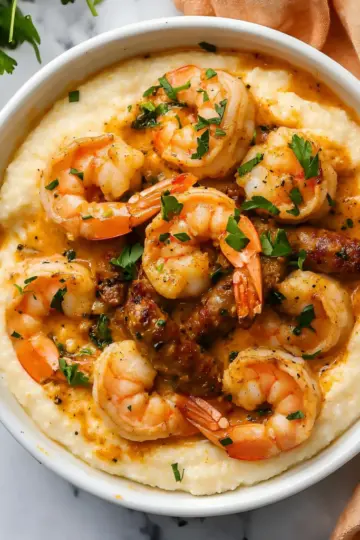 Recette de Crevettes et Gruau